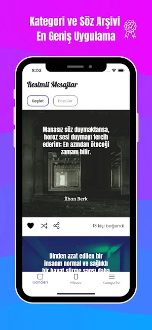 Resimli Mesaj Durum Sözleri Screenshot 0