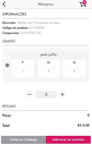 Mosaico Roupas Screenshot 3