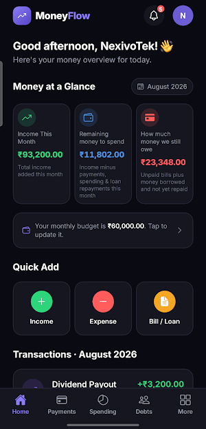 MoneyFlow Screenshot 0