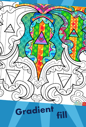 Colorju Symmetric Mandala Coloring Book Screenshot 2