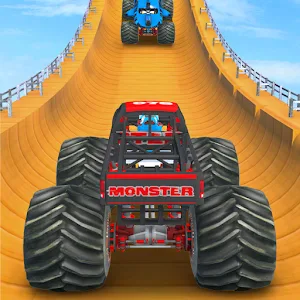 Monster Truck Race - Mega Ramp screenshot 6