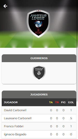 AMATEUR LEAGUE UCSG Screenshot 1