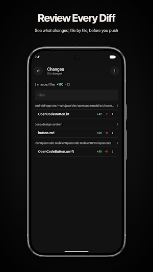 Unofficial OpenCode Client Screenshot 3