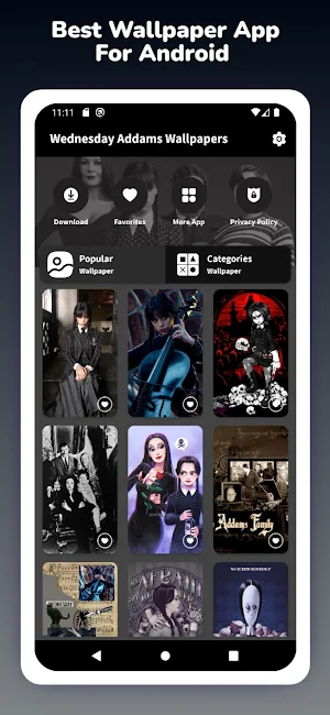 Wednesday Addams Wallpaper Screenshot 0
