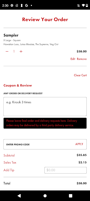 Louie's Pizza MI Screenshot 3
