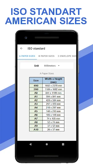 Paper Formats: ISO & American Screenshot 1