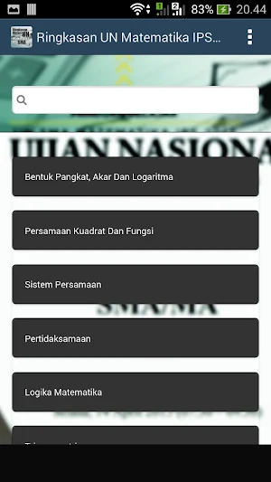 Ringkasan UN Matematik IPS SMA Screenshot 2