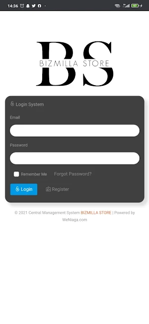 BIZMILLA STORE System Screenshot 0
