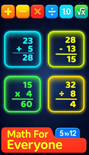 Math Games for kids: + - ÷ Screenshot 0