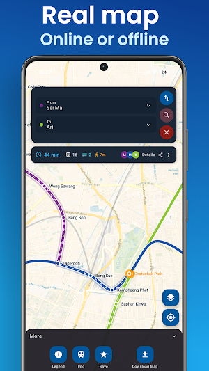 Bangkok Metro Map: BTS MRT ARL Screenshot 3