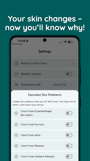 SkinLog - Your Skin Care Diary Screenshot 2