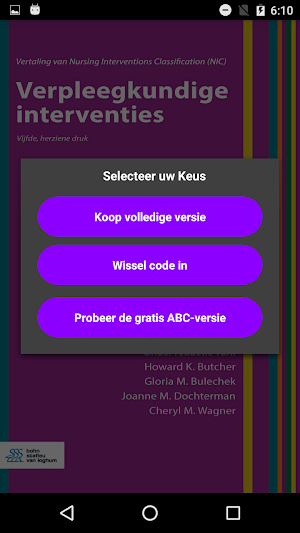 Verpleegkundige interventies (NIC) Screenshot 1