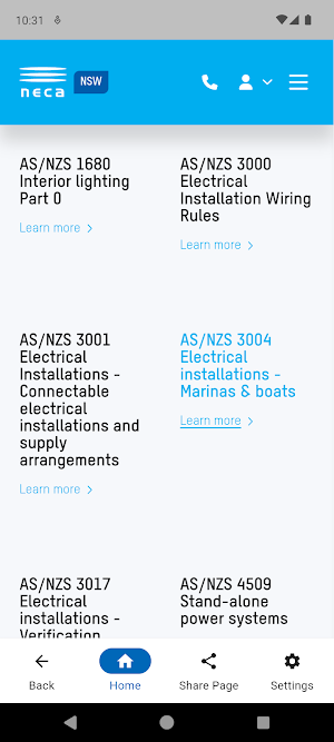 NECA Member Portal Screenshot 1