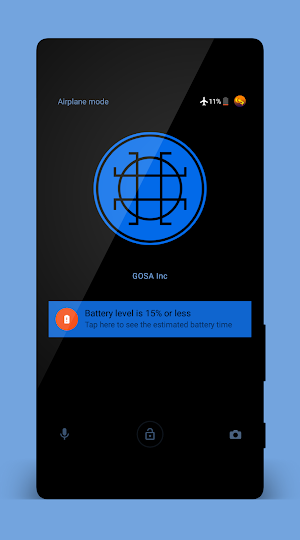 Black & Blue | Xperia™ Theme Screenshot 2