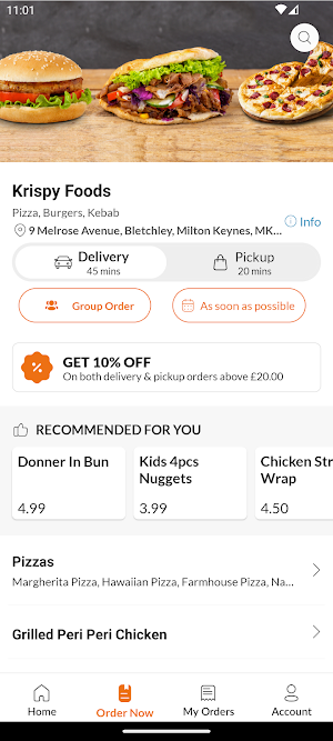 Krispy Foods Screenshot 1