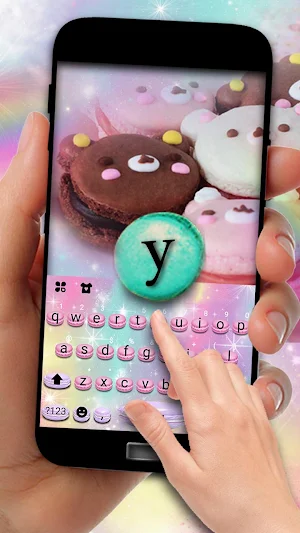 Sweet Macarons Keyboard Theme Screenshot 1