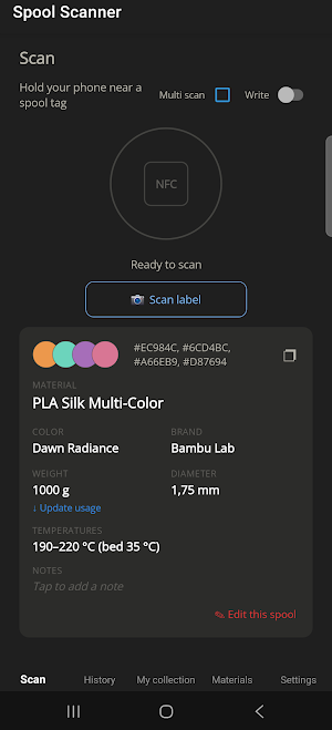 Spool Scanner Screenshot 0