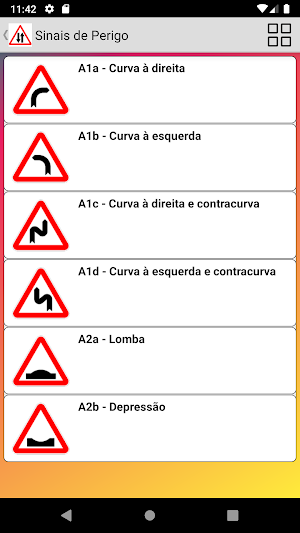 Sinais de trânsito de Portugal Screenshot 1