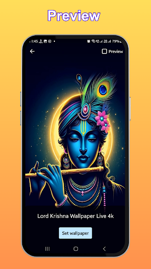 Lord Krishna Wallpaper Live 4k Screenshot 3