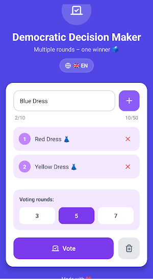 Group Vote – Decision Maker Screenshot 2