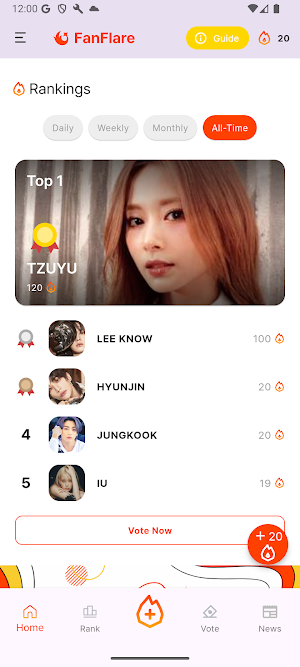 FanFlare Screenshot 1
