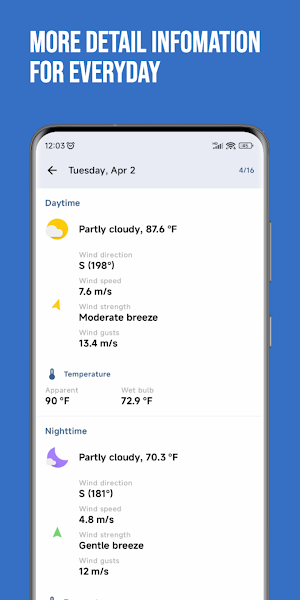 MyWeather - Real-time Forecast Screenshot 3