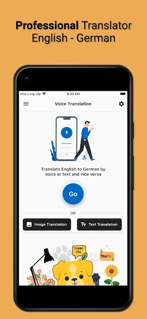 English to German - YouPro Screenshot 0