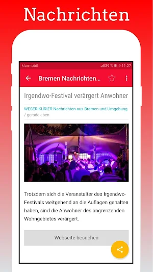 Bremen Aktuelle Nachrichten Screenshot 2