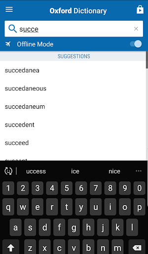 Oxford Shorter English Dictionary Screenshot 1
