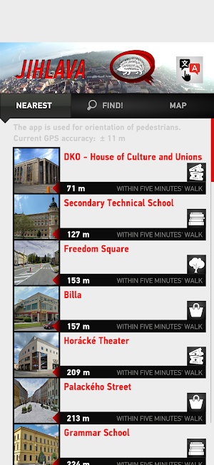 Jihlava on foot Screenshot 1