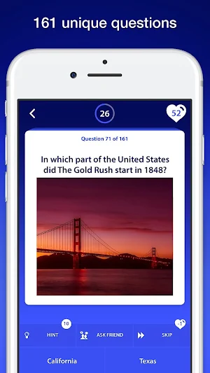 US History Quiz Screenshot 1