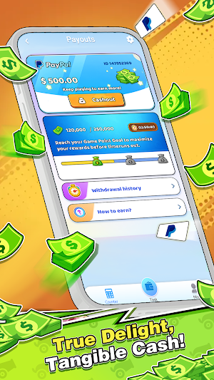 Cannon Cash Merge: Earn Money Screenshot 1