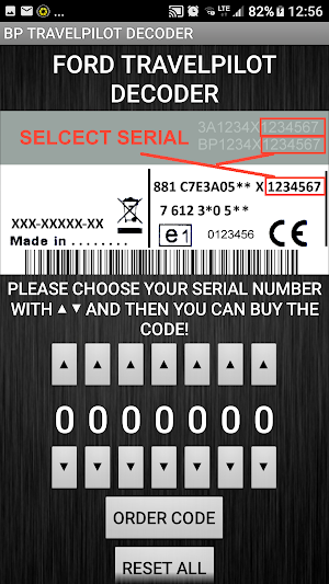 BP Travelpilot Radio Code Decoder Screenshot 2