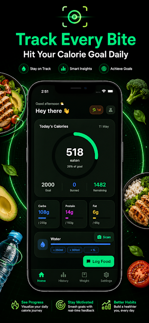 AI Calorie Counter & Macros Screenshot 1