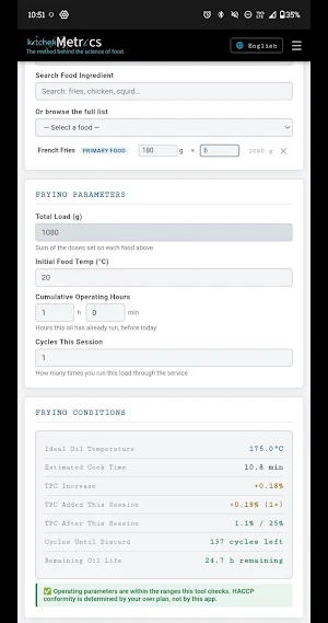 KitchenMetrics - Kitchen Tools Screenshot 2
