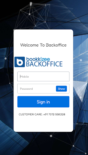 Bookkizee Backoffice Screenshot 0