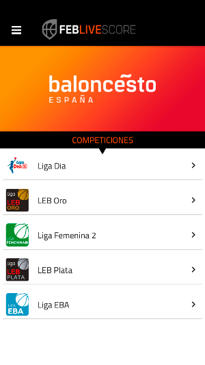 FEB Livescore Screenshot 1