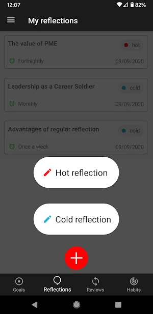 Reflective Journal Screenshot 0