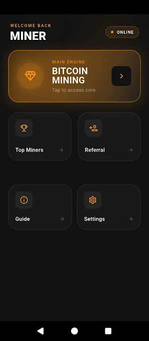 Bitcoin Mining : Crypto Miner Screenshot 1