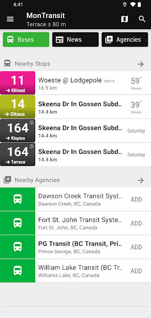 Kitimat-Stikine Bus - MonTran… Screenshot 0