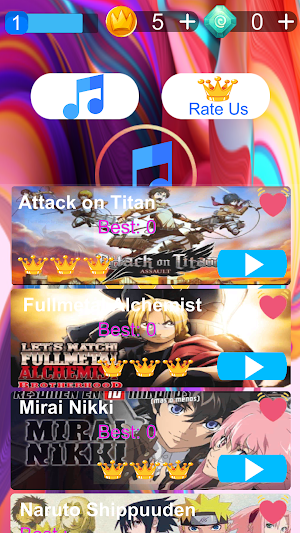 Piano Manga Tiles: Music 2022 Screenshot 3