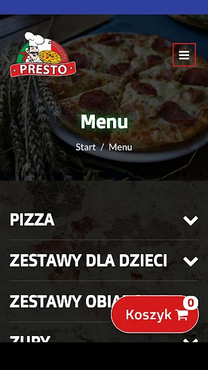 PIZZERIA PRESTO Screenshot 2
