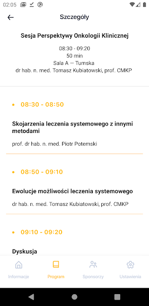 V Kongres Onkologii Polskiej Screenshot 2