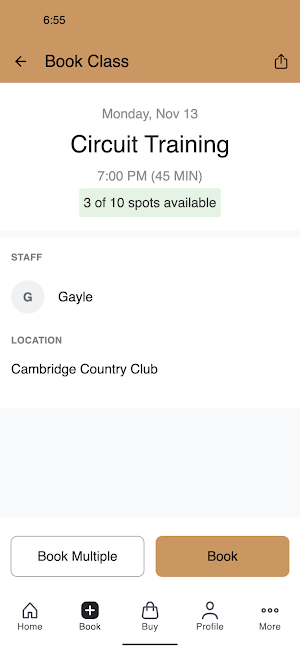 Cambridge Country Club Screenshot 2