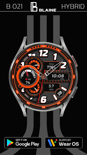 Blaine 021 Hybrid Watch Face Screenshot 0