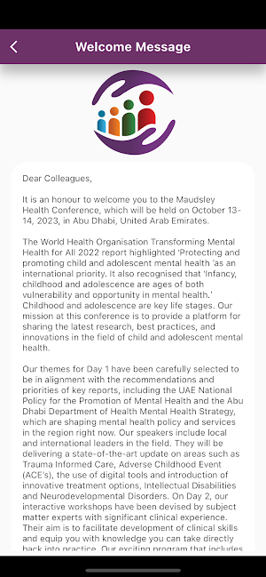 Maudsley Health Conference Screenshot 1