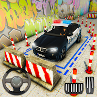 Modern City Police Car Parking