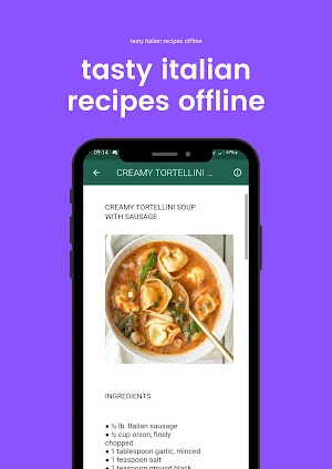 recipes Italian food offline Screenshot 3