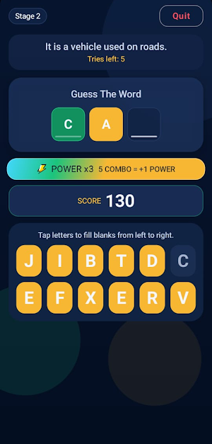 Word Rush: Word Puzzle Screenshot 1