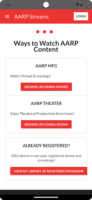 AARP Streams Screenshot 0